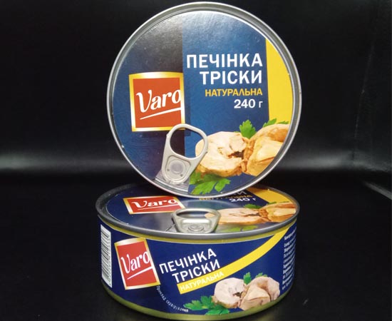 Печень трески ТМ "VARO" 240г